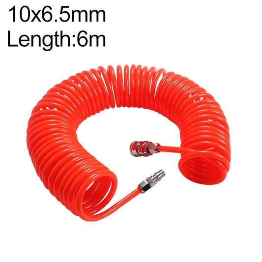 LAIZE Compressor Air Flexible PU Spring Tube with Connector, Specification:10x6.5mm, 6m -  by LAIZE | Online Shopping UK | buy2fix