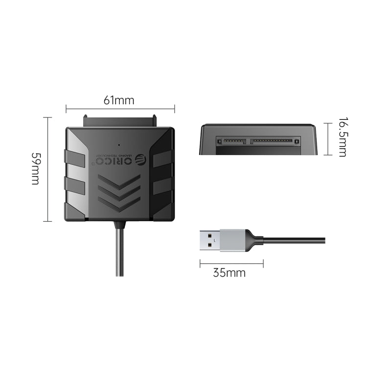 ORICO UTS1 USB 2.0 2.5-inch SATA HDD Adapter with Silcone Case, Cable Length:0.5m - USB to IDE / SATA by ORICO | Online Shopping UK | buy2fix