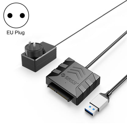 ORICO UTS1 USB 3.0 2.5-inch SATA HDD Adapter with 12V 2A Power Adapter, Cable Length:0.5m(EU Plug) - USB to IDE / SATA by ORICO | Online Shopping UK | buy2fix