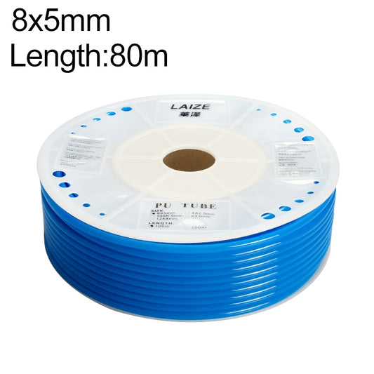 LAIZE Pneumatic Compressor Air Flexible PU Tube, Specification:8x5mm, 80m(Blue) - PU Air Pipe by LAIZE | Online Shopping UK | buy2fix