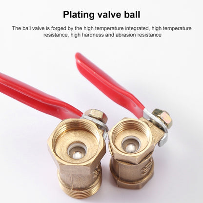 LAIZE Pneumatic Hose Connector Copper Ball Valve, Specification:Outside 2-Barb 8mm -  by LAIZE | Online Shopping UK | buy2fix