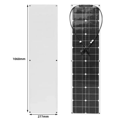 100W Dual Board PV System Solar Panel(White) - Consumer Electronics by buy2fix | Online Shopping UK | buy2fix