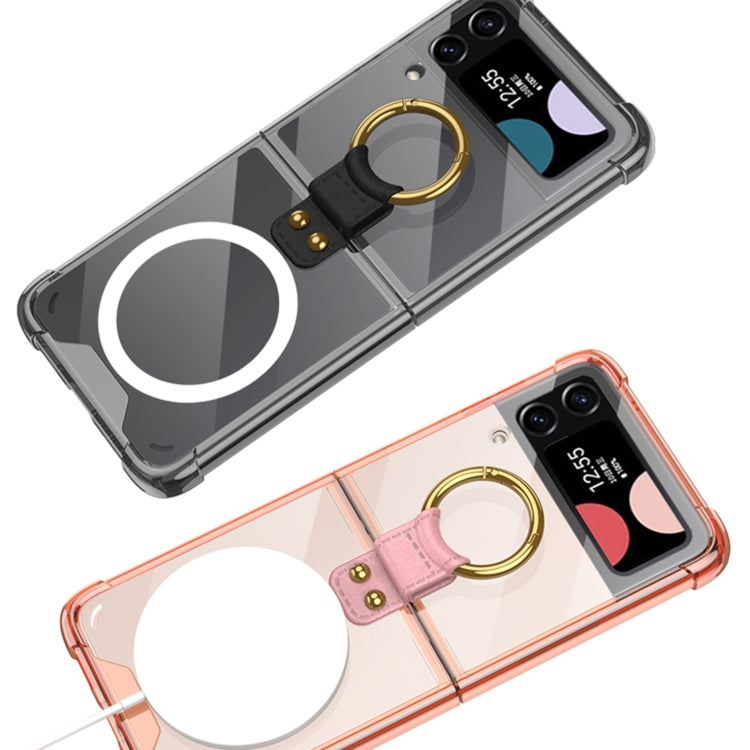 For Samsung Galaxy Z Flip3 5G GKK MagSafe Airbag Shockproof Phone Case with Ring Holder(Transparent) - Galaxy Phone Cases by GKK | Online Shopping UK | buy2fix