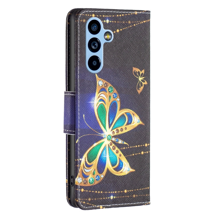 For Samsung Galaxy A54 5G Colored Drawing Pattern Leather Phone Case(Big Butterfly) - Galaxy Phone Cases by buy2fix | Online Shopping UK | buy2fix