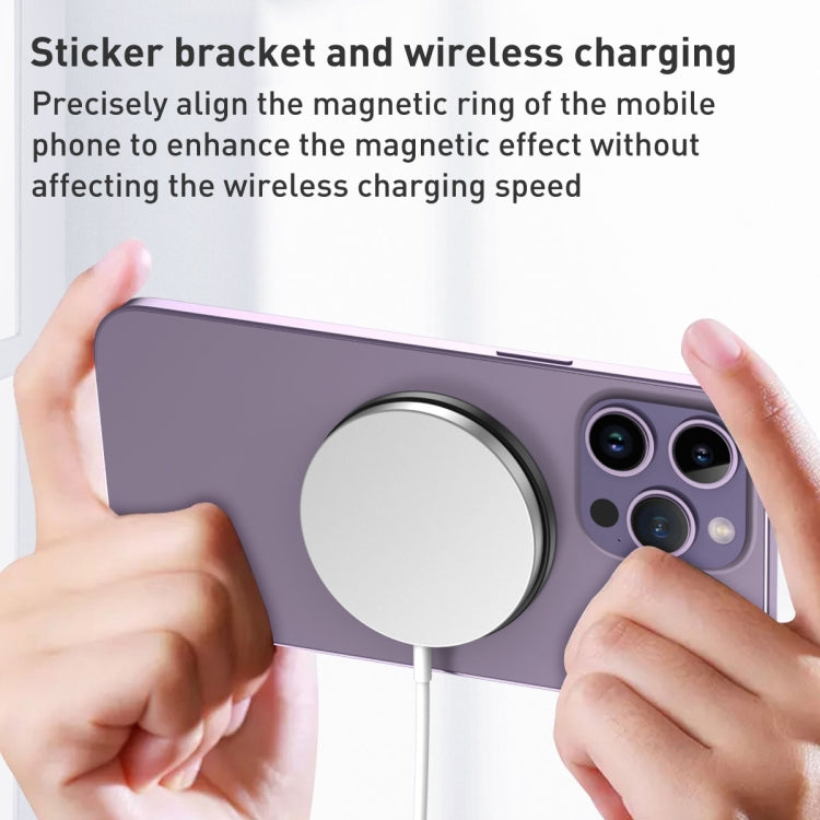 Car Magnetic Dual Axis Ring Phone Holder(Frosted Purple) - Ring Holder by buy2fix | Online Shopping UK | buy2fix