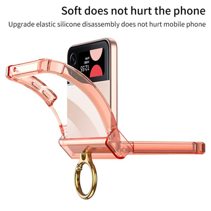 For Samsung Galaxy Z Flip4 GKK MagSafe Airbag Hinge Shockproof Phone Case with Ring Holder(Orange) - Galaxy Z Flip4 5G Cases by GKK | Online Shopping UK | buy2fix