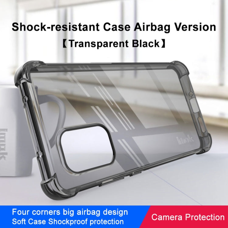 For Nokia X30 5G imak Shockproof Airbag TPU Phone Case(Transparent Black) - Nokia Cases by imak | Online Shopping UK | buy2fix