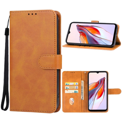 For Xiaomi Redmi 12C Leather Phone Case(Brown) - Xiaomi Cases by buy2fix | Online Shopping UK | buy2fix