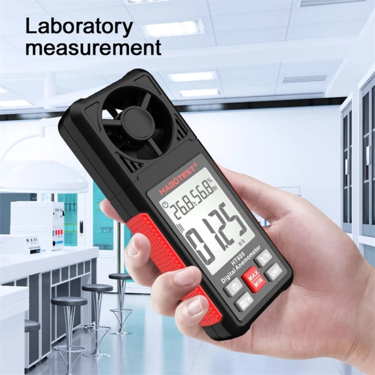 HABOTEST HT605 Portable Intelligent Digital Display Handheld Wind Speed Tester - Tachometers & Anemometer by HABOTEST | Online Shopping UK | buy2fix