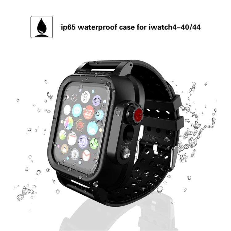 RedPepper IP68 Waterproof Screen Protector + Watch Band + Protective Case For Apple Watch Series 3&2&1 42mm(Black) - Watch Cases by RedPepper | Online Shopping UK | buy2fix