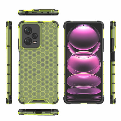 For Xiaomi Poco X5 Pro Shockproof Honeycomb PC + TPU Phone Case(Green) - Xiaomi Cases by buy2fix | Online Shopping UK | buy2fix