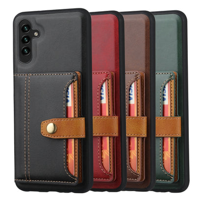 For Samsung Galaxy A54 5G Calfskin Card Slot TPU + PU Phone Case(Green) - Galaxy Phone Cases by buy2fix | Online Shopping UK | buy2fix