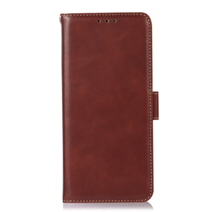 For Motorola Moto G53 5G Crazy Horse Top Layer Cowhide RFID Leather Phone Case(Brown) - Motorola Cases by buy2fix | Online Shopping UK | buy2fix