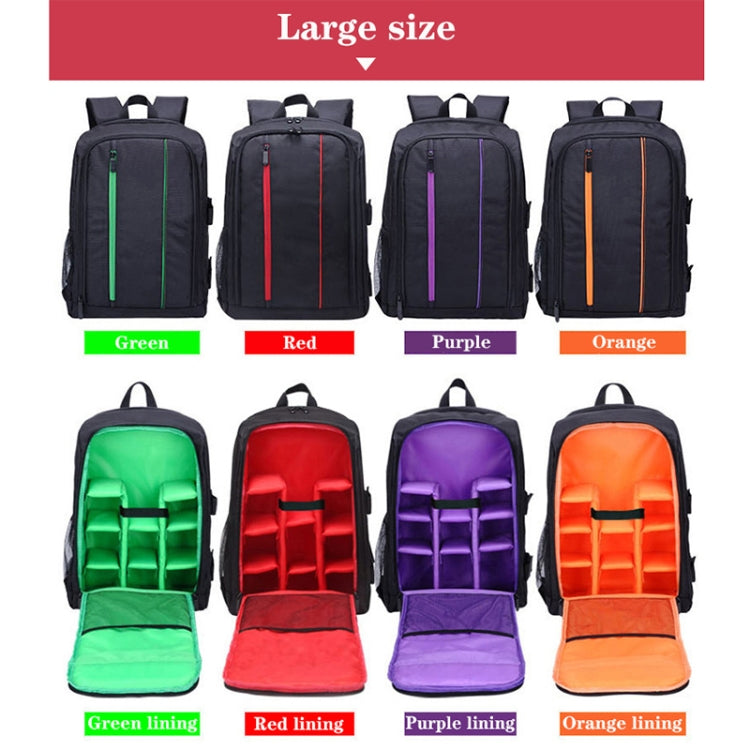 Outdoor Camera Backpack Waterproof Photography Camera Shoulders Bag, Size:33.5x25.5x15.5cm(Red) - Backpack by buy2fix | Online Shopping UK | buy2fix