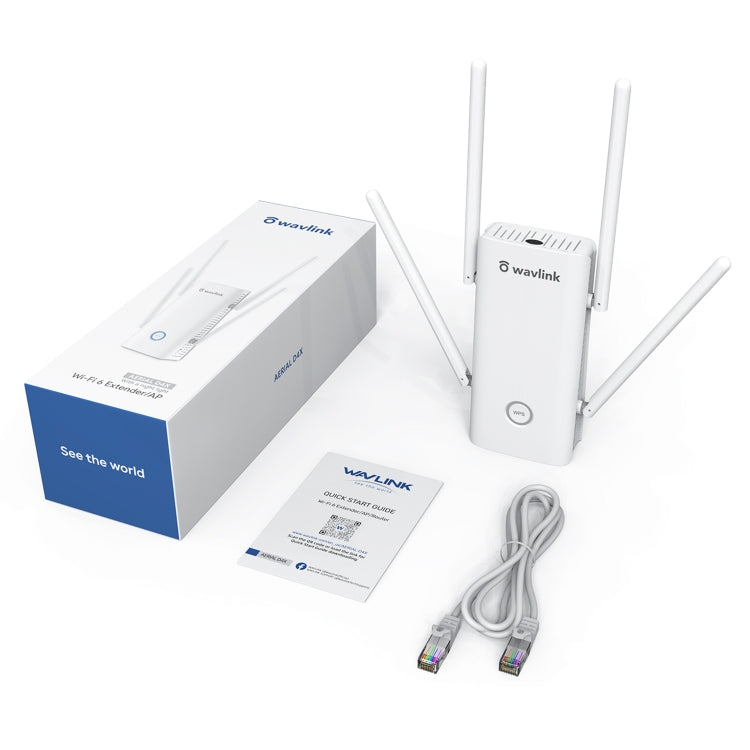 Wavlink AERIAL D4X AX1800Mbps Dual Frequency WiFi Signal Amplifier WiFi6 Extender(EU Plug) - Broadband Amplifiers by WAVLINK | Online Shopping UK | buy2fix