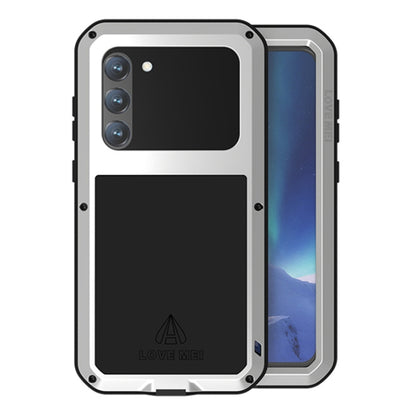 For Samsung Galaxy S23+ 5G LOVE MEI Metal Shockproof Life Waterproof Dustproof Phone Case(Silver) - Galaxy S23+ 5G Cases by LOVE MEI | Online Shopping UK | buy2fix