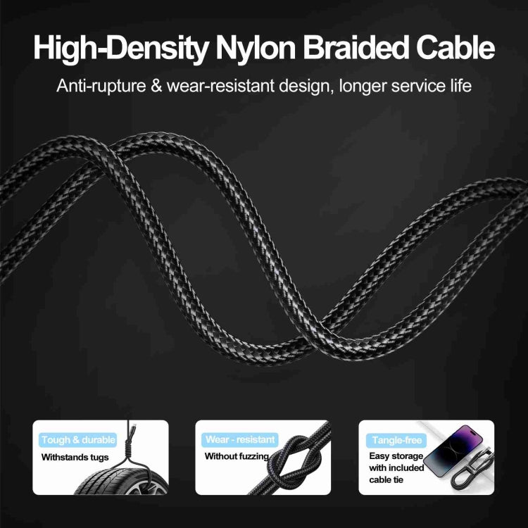 JOYROOM S-UM018A10 Extraordinary Series 2.4A USB-A to Micro USB Fast Charging Data Cable, Cable Length:1.2m(Black) -  by JOYROOM | Online Shopping UK | buy2fix