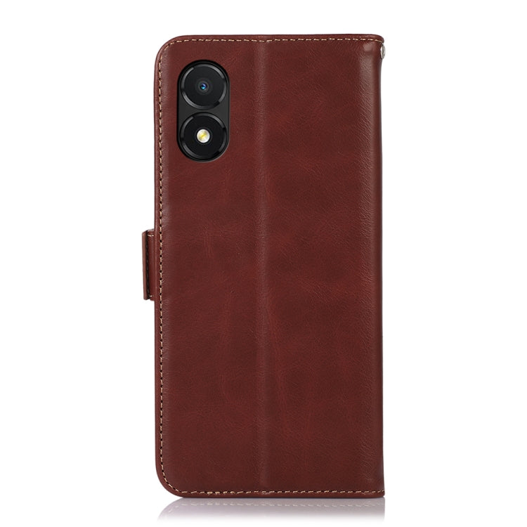 For Honor X5 Crazy Horse Top Layer Cowhide Leather Phone Case(Brown) - Honor Cases by buy2fix | Online Shopping UK | buy2fix