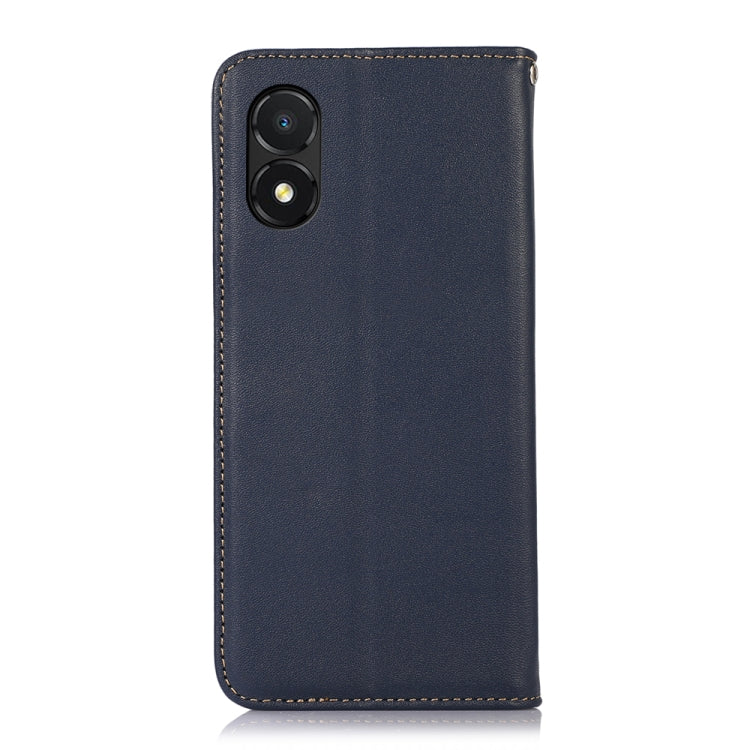 For Honor X5 KHAZNEH Nappa Top Layer Cowhide Leather Phone Case(Blue) - Honor Cases by buy2fix | Online Shopping UK | buy2fix