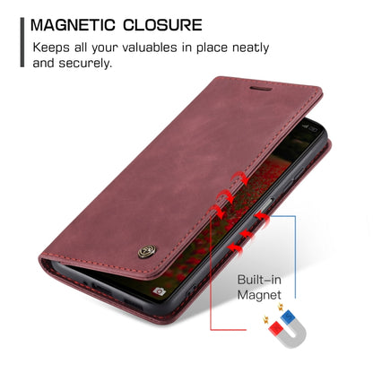 For Xiaomi Redmi Note 12 Pro+ 5G CaseMe 013 Multifunctional Horizontal Flip Leather Phone Case(Wine Red) - Note 12 Pro+ Cases by CaseMe | Online Shopping UK | buy2fix