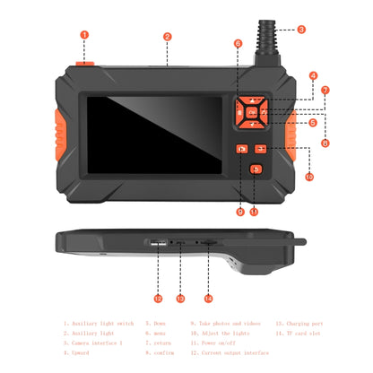 P130 3.9mm 4.3 inch Single Camera with Screen Endoscope, Length:5m - Consumer Electronics by buy2fix | Online Shopping UK | buy2fix