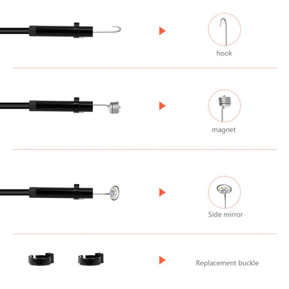 P130 5.5mm 4.3 inch Dual Camera with Screen Endoscope, Length:2m - Consumer Electronics by buy2fix | Online Shopping UK | buy2fix