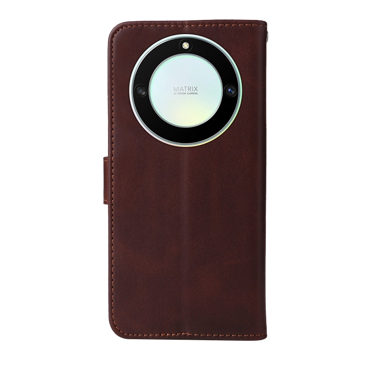 For Honor X9a/X40 5G/Magic5 Lite Classic Calf Texture Flip Leather Phone Case(Brown) - Honor Cases by buy2fix | Online Shopping UK | buy2fix