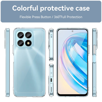 For Honor X8a Colorful Series Acrylic + TPU Phone Case(Transparent) - Honor Cases by buy2fix | Online Shopping UK | buy2fix