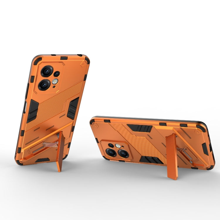 For Xiaomi Redmi Note 12 4G Global Punk Armor 2 in 1 PC + TPU Shockproof Phone Case with Holder(Orange) - Note 12 Cases by buy2fix | Online Shopping UK | buy2fix