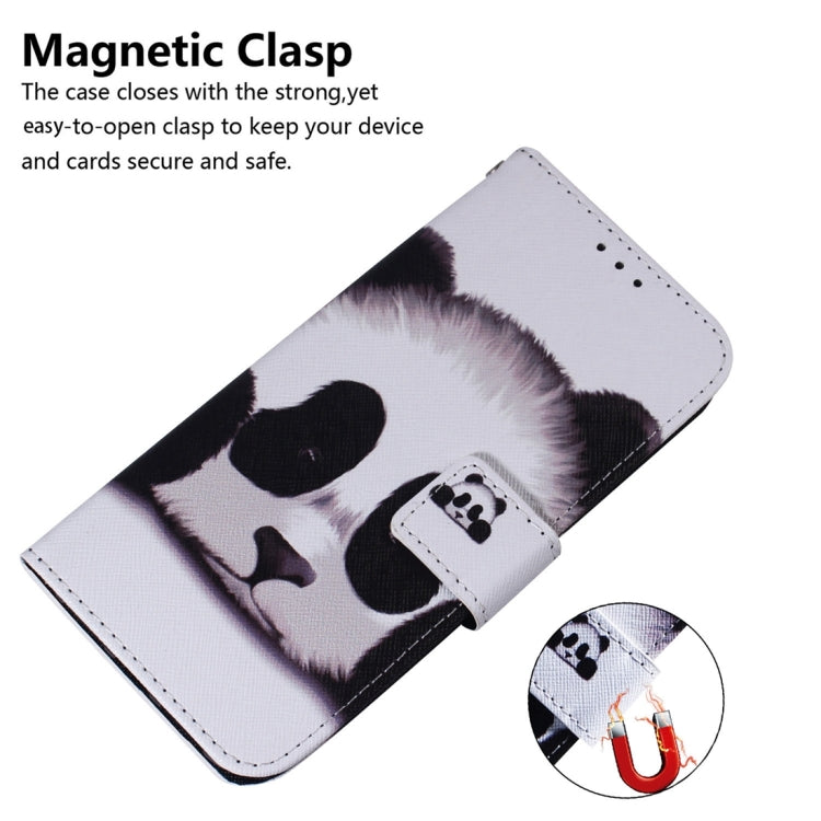 For Xiaomi Redmi 12C / 11A Coloured Drawing Flip Leather Phone Case(Panda) - Xiaomi Cases by buy2fix | Online Shopping UK | buy2fix