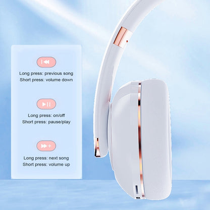 KE22 Folded Noise-cancelling Wireless Bluetooth Headphones(Pink) - Apple Accessories by buy2fix | Online Shopping UK | buy2fix