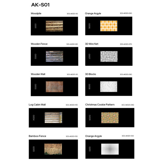 Godox AK-S01 10 in 1 Transparencies Collection Slide Set for Godox AK-R21 Projection Kit - Shoe Mount Flashes by Godox | Online Shopping UK | buy2fix