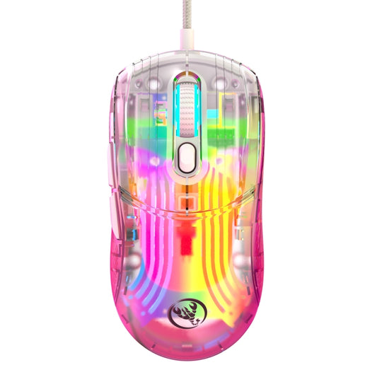 X400 7 Keys Transparent RGB Wired Gaming Mouse - Wired Mice by REMAX | Online Shopping UK | buy2fix