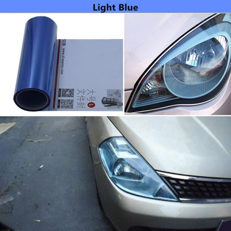 2pcs Car Headlight Protective Film Tail Light Film Motorcycle Fog Light Film, Size:30 x 100cm(Light Black) - In Car by buy2fix | Online Shopping UK | buy2fix