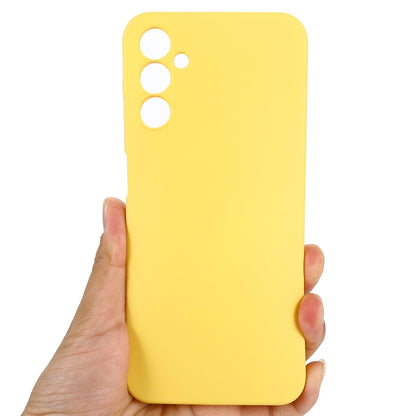 For Samsung Galaxy M14 5G Pure Color Liquid Silicone Shockproof Phone Case(Yellow) - Galaxy Phone Cases by buy2fix | Online Shopping UK | buy2fix