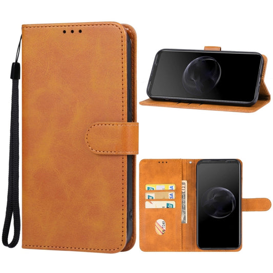 For Asus ROG Phone 7 Leather Phone Case(Brown) - ASUS Cases by buy2fix | Online Shopping UK | buy2fix