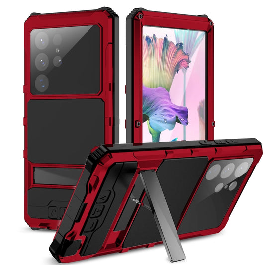 For Samsung Galaxy S23 Ultra 5G R-JUST RJ-56 3rd Gen Life Waterproof Dustproof Shockproof Phone Case(Red) - Galaxy S23 Ultra 5G Cases by R-JUST | Online Shopping UK | buy2fix