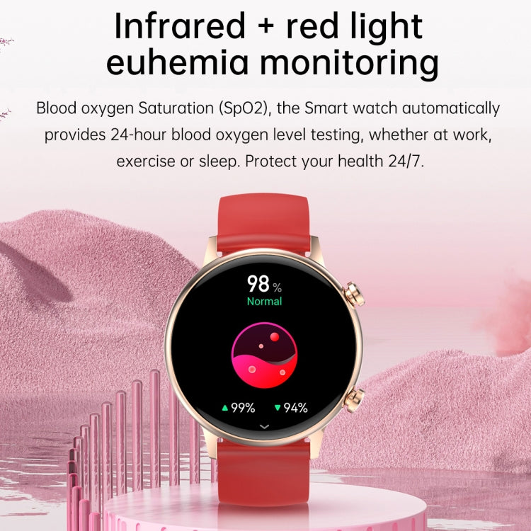 HK39 1.1 inch Smart Silicone Strap Watch Supports Bluetooth Call/Blood Oxygen Monitoring(White) - Smart Wear by buy2fix | Online Shopping UK | buy2fix