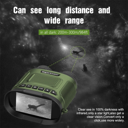 DT29 3 inch IPS Screen Binoculars Digital Binoculars Night Vision(Green) - Binoculars by buy2fix | Online Shopping UK | buy2fix