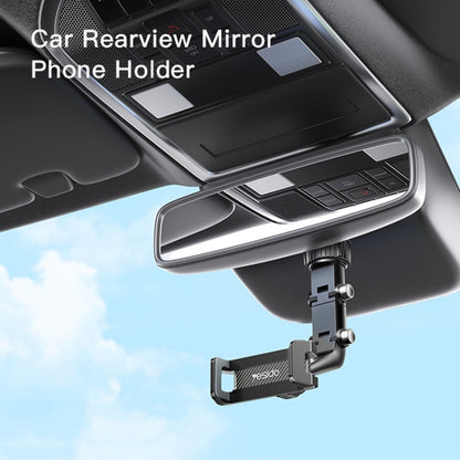 Yesido C192 Car Rearview Mirror Using Phone Holder(Black) - Universal Car Holders by Yesido | Online Shopping UK | buy2fix