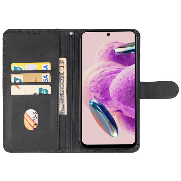 For Xiaomi Redmi Note 12S Leather Phone Case(Black) - Xiaomi Cases by buy2fix | Online Shopping UK | buy2fix