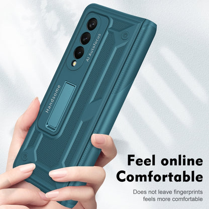 For Samsung Galaxy Z Fold3 5G integrated Shockproof Phone Case with Hinge(Green) - Galaxy Phone Cases by buy2fix | Online Shopping UK | buy2fix