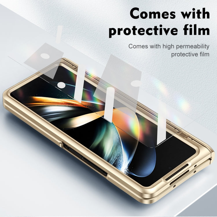 For Samsung Galaxy Z Fold2 5G integrated Shockproof Phone Case with Hinge(Gold) - Galaxy Phone Cases by buy2fix | Online Shopping UK | buy2fix