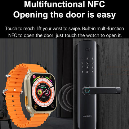 N22 2 in 1 1.96 inch HD Display Sport Bluetooth Call Earphone Smart Watch(Green) - Smart Wear by buy2fix | Online Shopping UK | buy2fix