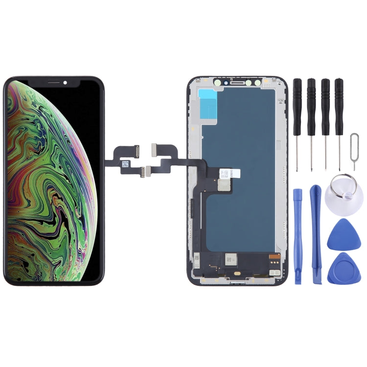 Soft OLED LCD Screen For iPhone XS with Digitizer Full Assembly -  by buy2fix | Online Shopping UK | buy2fix