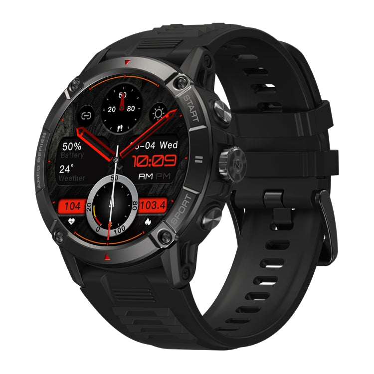 Zeblaze Ares 3 1.52 inch IPS Screen Smart Watch Supports Health Monitoring / Voice Calls(Meteorite Black) - Smart Watches by Zeblaze | Online Shopping UK | buy2fix