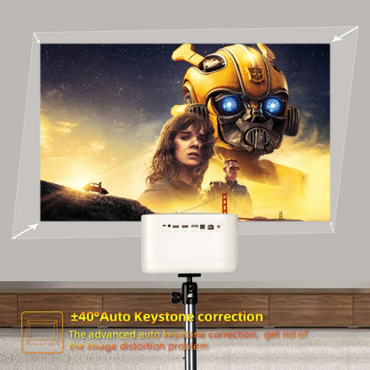 WOWOTO F8Plus DLP DMD 0.33 inch 1920 x 1080 4K 800ANSI RGBB LED Smart Projector(UK Plug) -  by WOWOTO | Online Shopping UK | buy2fix