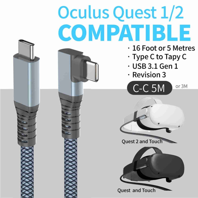 2m USB-C / Type-C to USB-C / Type-C Elbow 20Gpbs 4K 60Hz Video and Audio Data Cable -  by buy2fix | Online Shopping UK | buy2fix