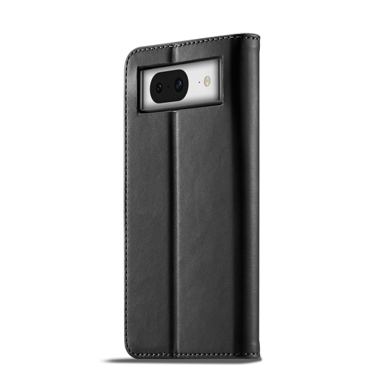 For Google Pixel 8 LC.IMEEKE Calf Texture Flip Leather Phone Case(Black) - Google Cases by LC.IMEEKE | Online Shopping UK | buy2fix