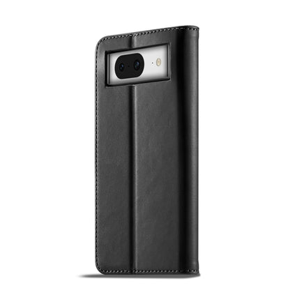 For Google Pixel 8 LC.IMEEKE Calf Texture Flip Leather Phone Case(Black) - Google Cases by LC.IMEEKE | Online Shopping UK | buy2fix